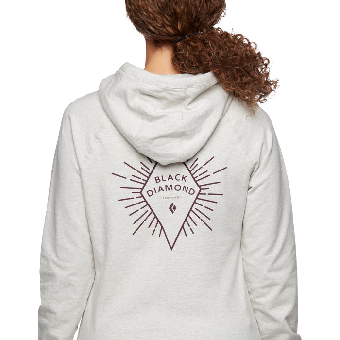 Black Diamond Rays Pullover Hoodie - Women