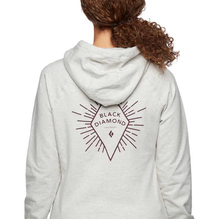 Black Diamond Rays Pullover Hoodie - Women